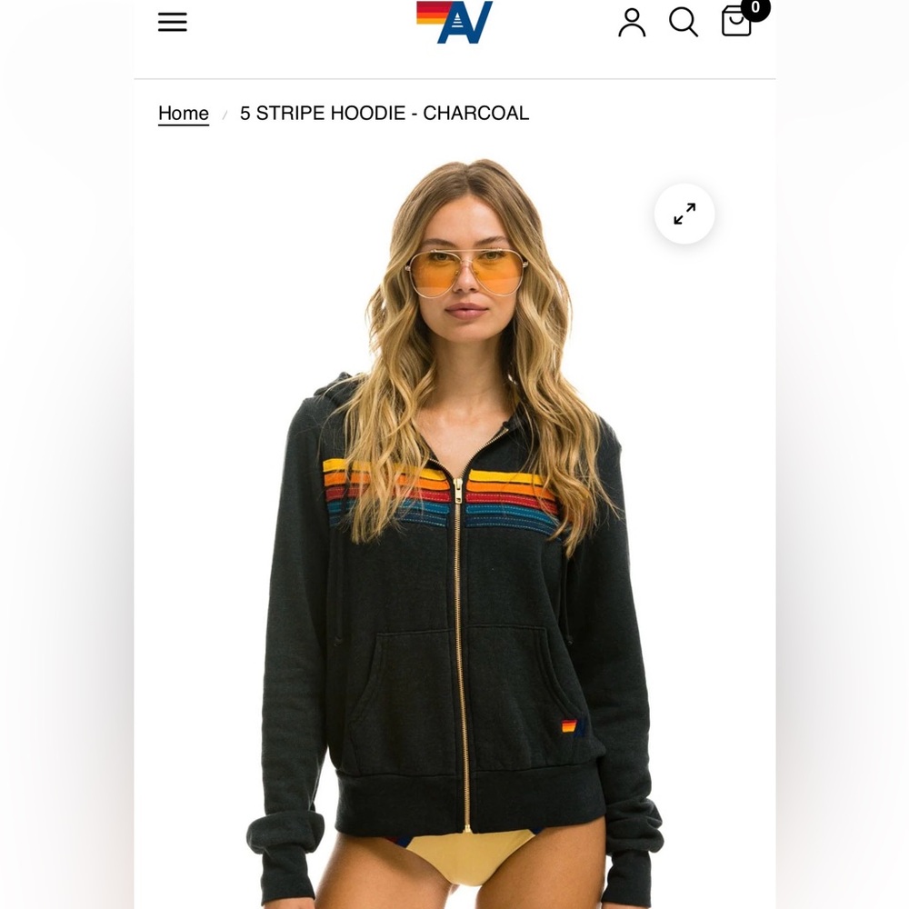 Aviator Nation 5-Stripe Hoodie
